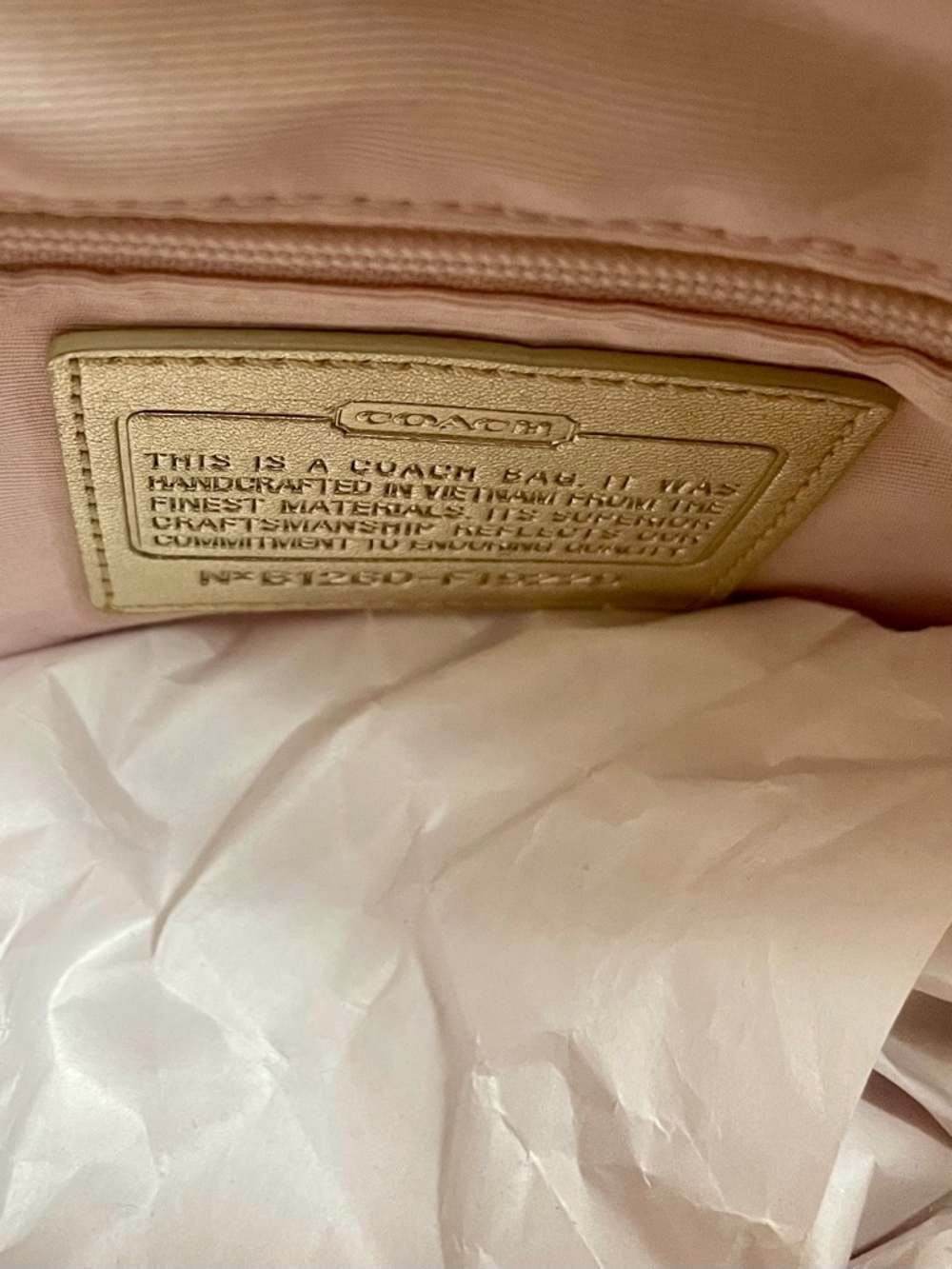 Vintage Coach Poppy Kyra Floral Graffiti Cream Sateen Crossbody Bag Y2K - Picture 13 of 16